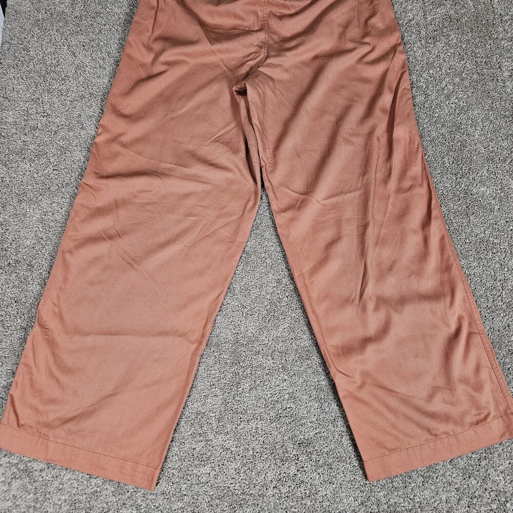 Madewell Pants Womens 12 Tall Neale Straight Leg Drapeweave High Rise Pleated - Picture 4 of 13